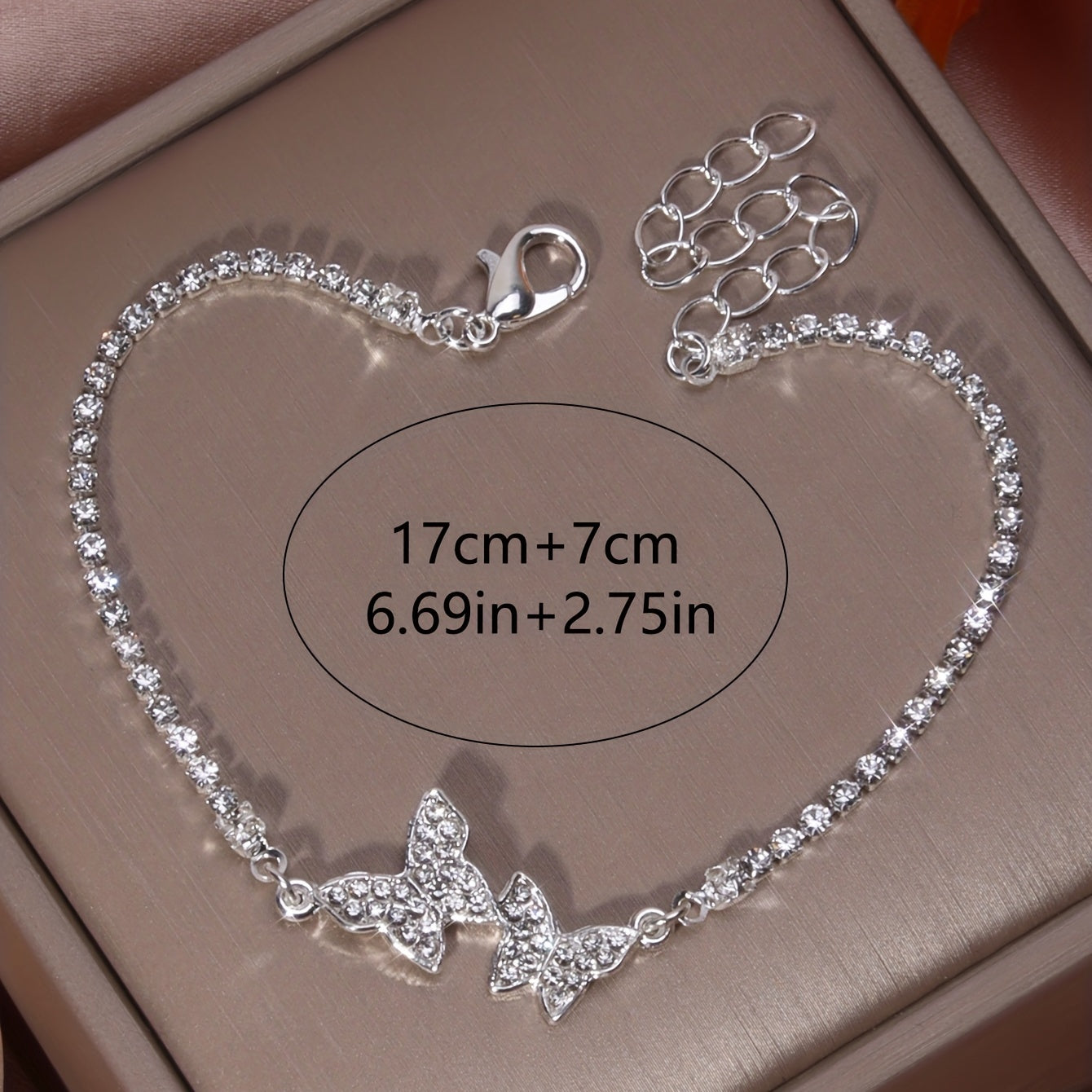 Glimmering Butterfly Anklet