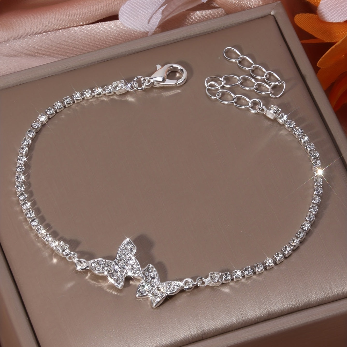 Glimmering Butterfly Anklet